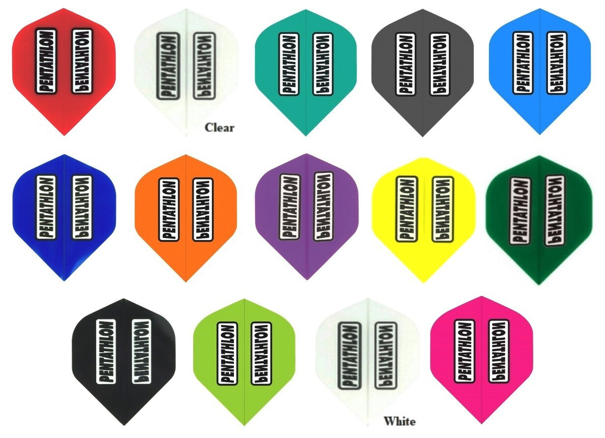 Dart Flights 100 Micron Standard Sets - 5-Pack, Multi-Color