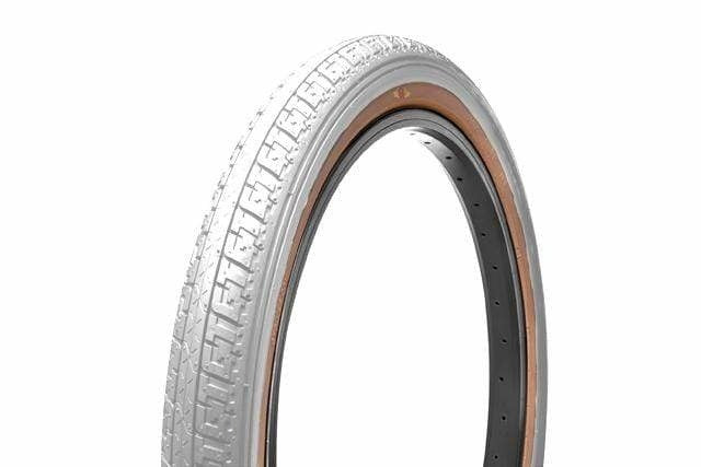 20x1.75 BMX Bicycle Tire - Skinwall White with Tan Sidewall, Classic GT Look