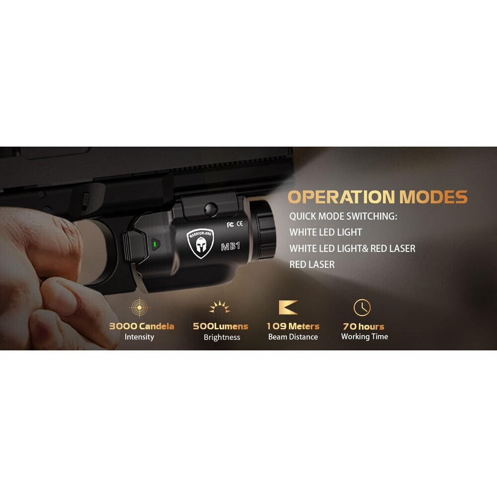 Universal and Laser Combo with Holster Fits SD9VE - Tactical Pistol Accessory