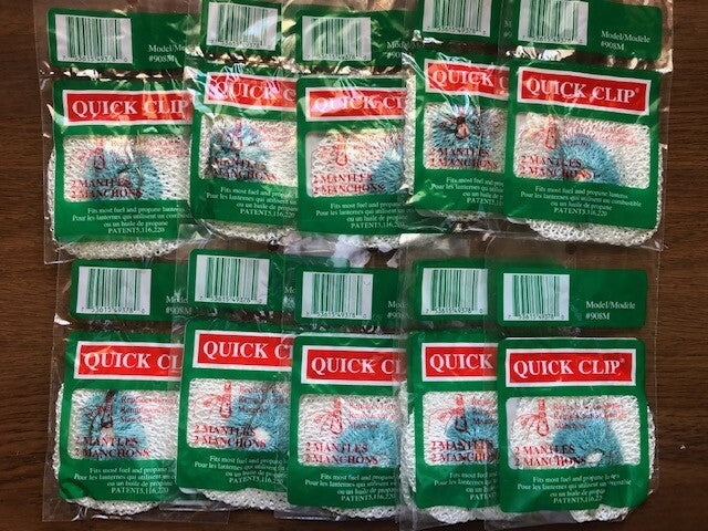 10-Pack Mantles for Dual Fuel and Propane Lanterns - Quick Clip Replacement