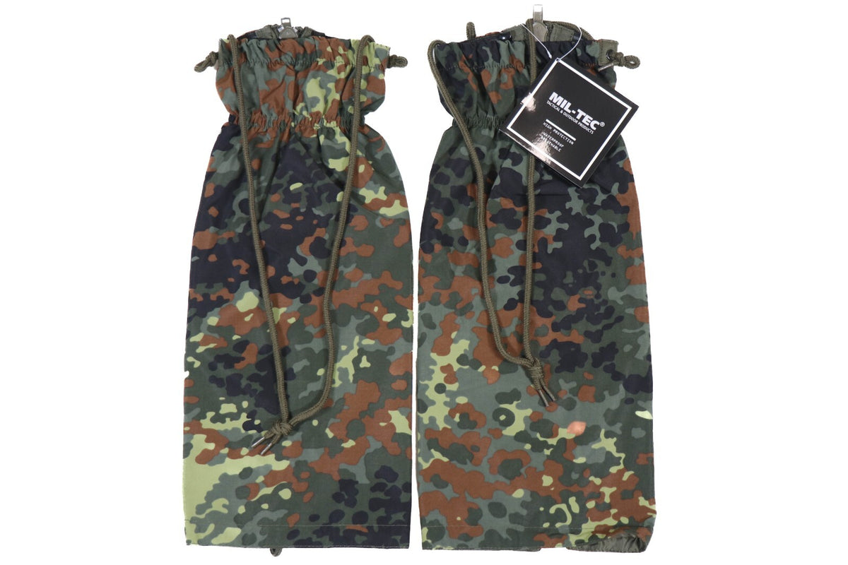 German Army Flecktarn Waterproof Snow Gaiters for Hunting Hiking Camping
