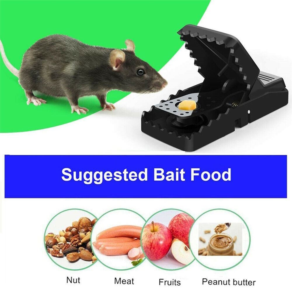 Reusable Mouse Traps 6-Pack Rodent Snap Catcher Killer Indoor Outdoor