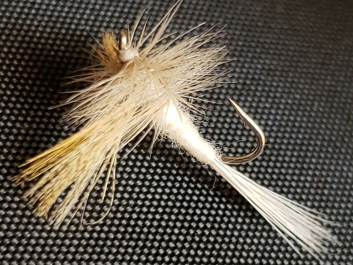Artificial Trout Dry Fly #18 Light Hendrickson - Custom Tied Fishing Flies