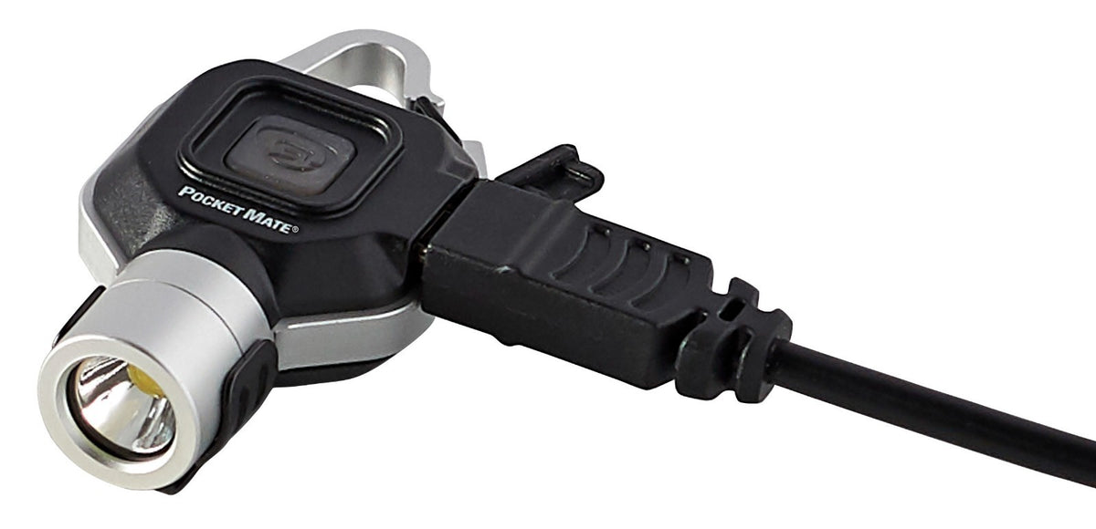 USB Rechargeable Pocket Flashlight Keychain with 325 Lumens, Compact & Weather-Resistant