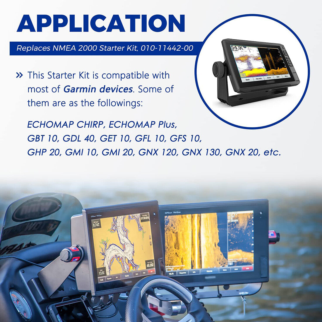 NMEA 2000 Marine Starter Kit for Garmin Devices - Boat Network Components