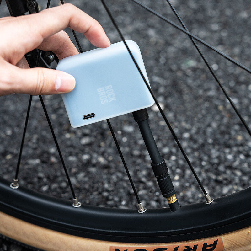 Portable Electric Bike Pump 120PSI with Digital Display & Type-C Charging