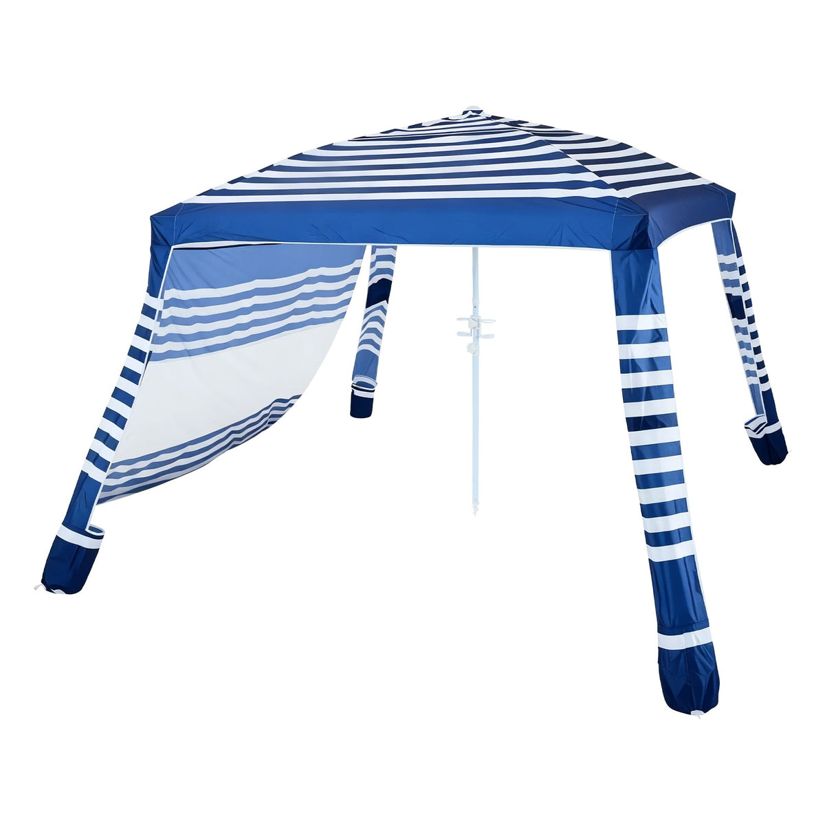 8x8 ft Beach Sun Shade Shelter with Side Wall - UPF 50+ Canopy for Outdoor Shade