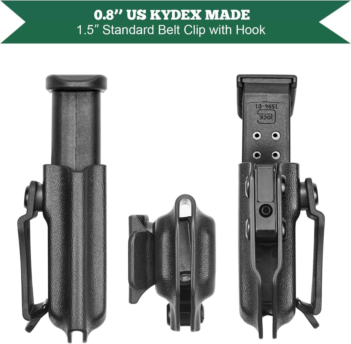 Universal IWB/OWB Magazine Holster for 9mm/.40 Double Stack Kydex