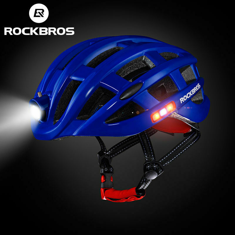 Ultralight Bicycle Helmet with Built-in Smart Headlamp USB Rechargeable