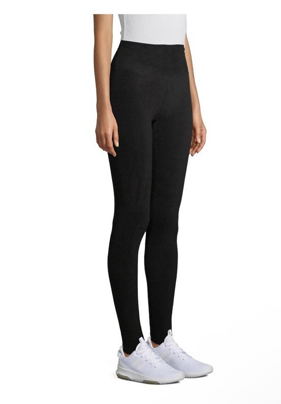 Large Black Fleece Leggings for Winter Sports Base Layer