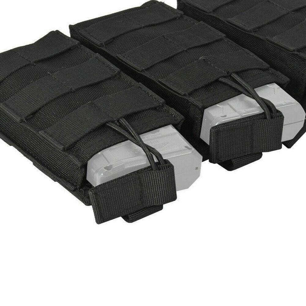 Tactical Molle Magazine Pouch - Triple Open Top Bag for 5.56/.223 Magazines