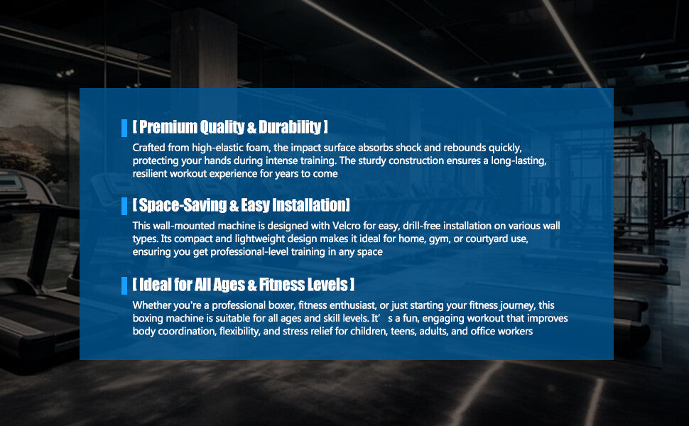 Smart Boxing Machine with Music and Training Modes - Bluetooth, Adjustable Speed