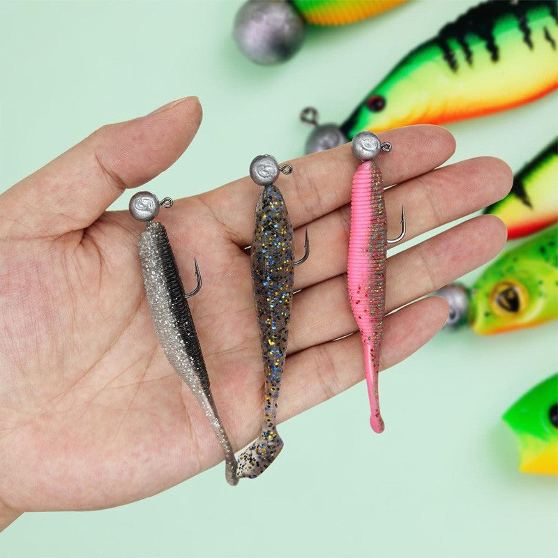 50 Pcs Round Jig Heads Fishing Hooks for Crappie Bass Trout Lures