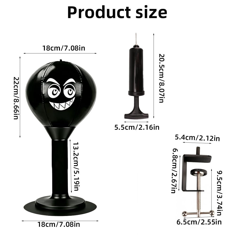 Desktop Punching Bag Stress Relief Toy with Strong Suction Cup
