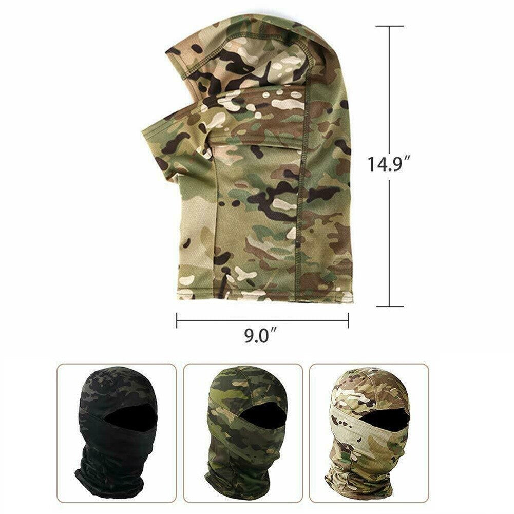 Windproof Tactical Balaclava Hood for Outdoor Sports and Military Use