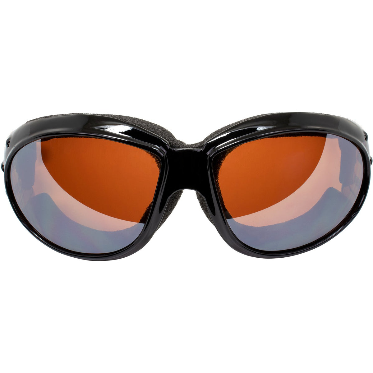 Motorcycle Goggles 2 Pack Black Frame with Clear & Mirror Lenses, Aviator Style