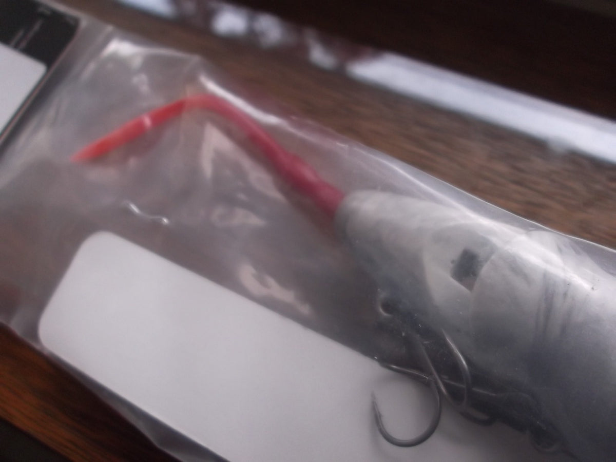 Mini Rat Wake Bait Swim Bait 7-Inch Grey White Swirl 2-Pack Fishing Lures