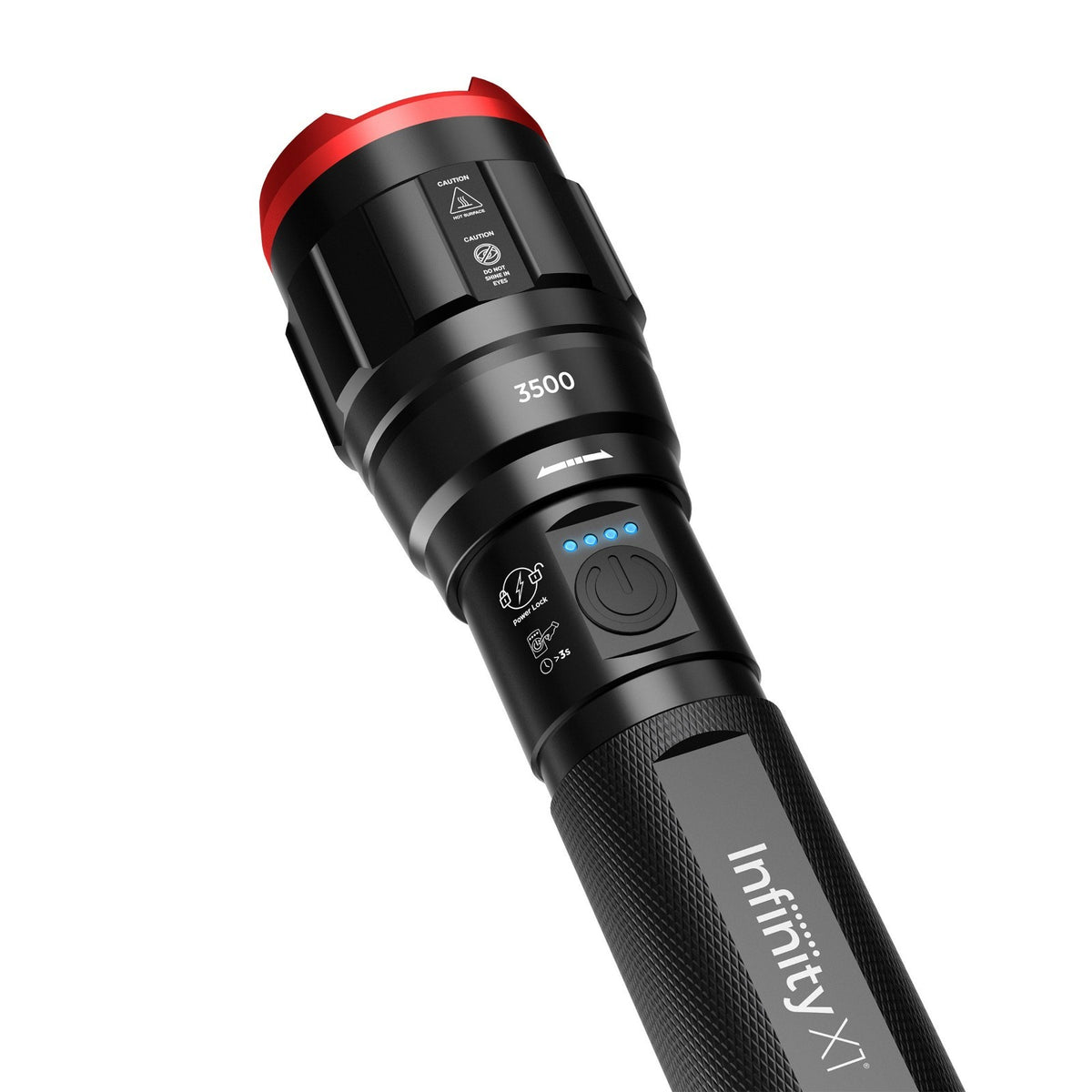 Dual Power 3500 Lumen Focusing Flashlight 2-Pack - Rechargeable Outdoor LED