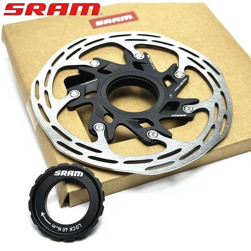 160mm Center Lock Disc Brake Rotor with Lockring for Road Bikes