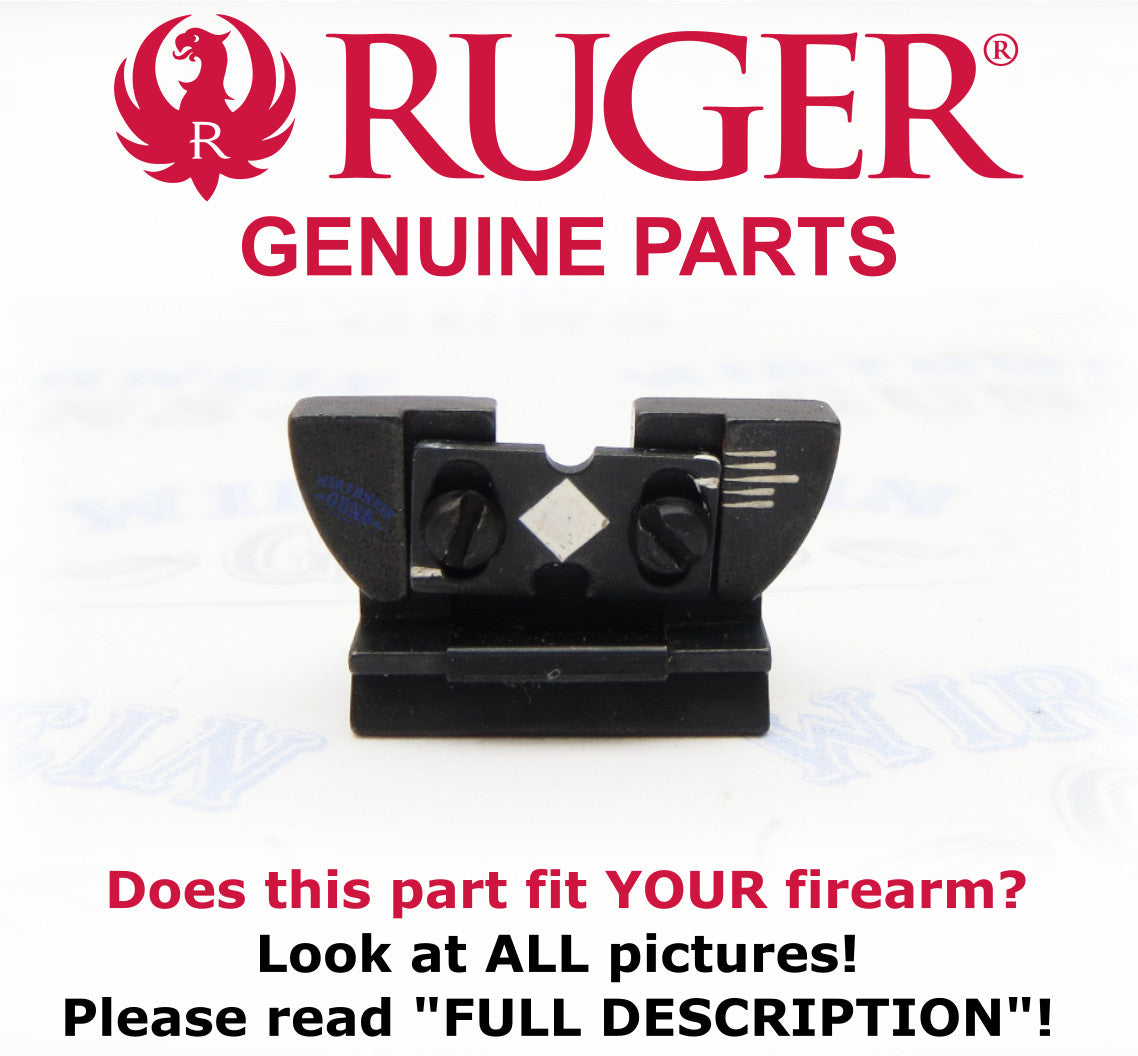 Adjustable Rear Sight for 10-22 Rifle with Dovetail Mount and White Lines