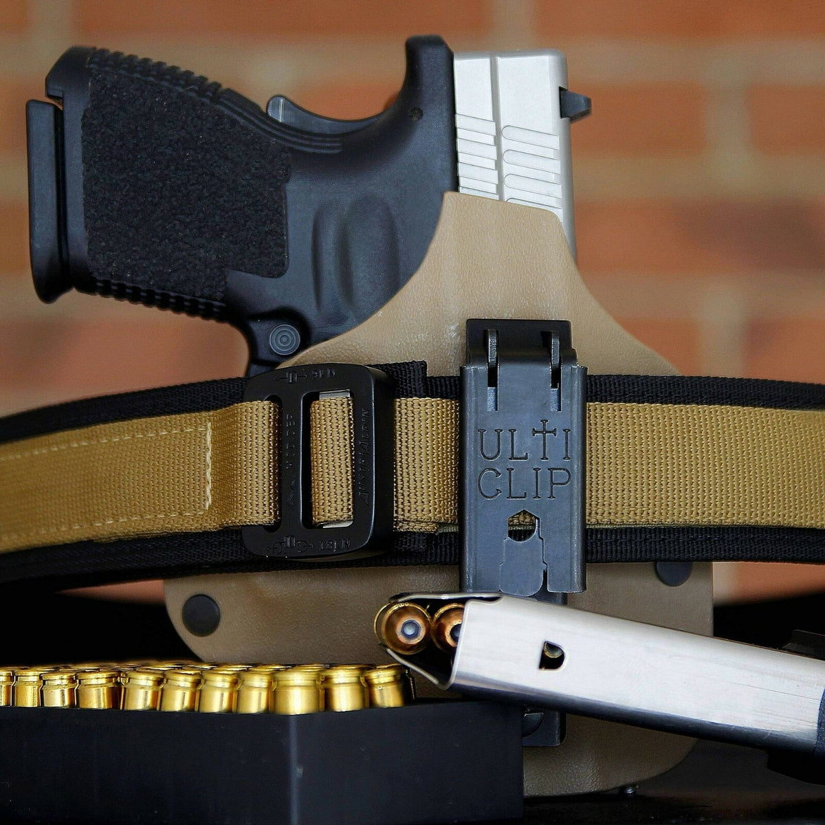 Ulticlip XL Multi-Tool Holster Clip for 1.5-Inch Belts – Locking Steel Belt Loop