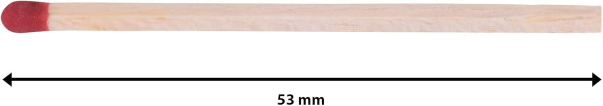 250 Wooden Kitchen Matches with Strike-On-Box for Camping and Home Use