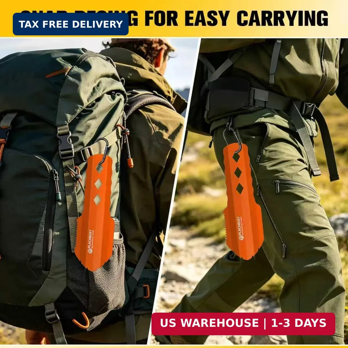 Ultralight Camping Trowel with Handle - Sand Shovel for Backpacking & Emergency