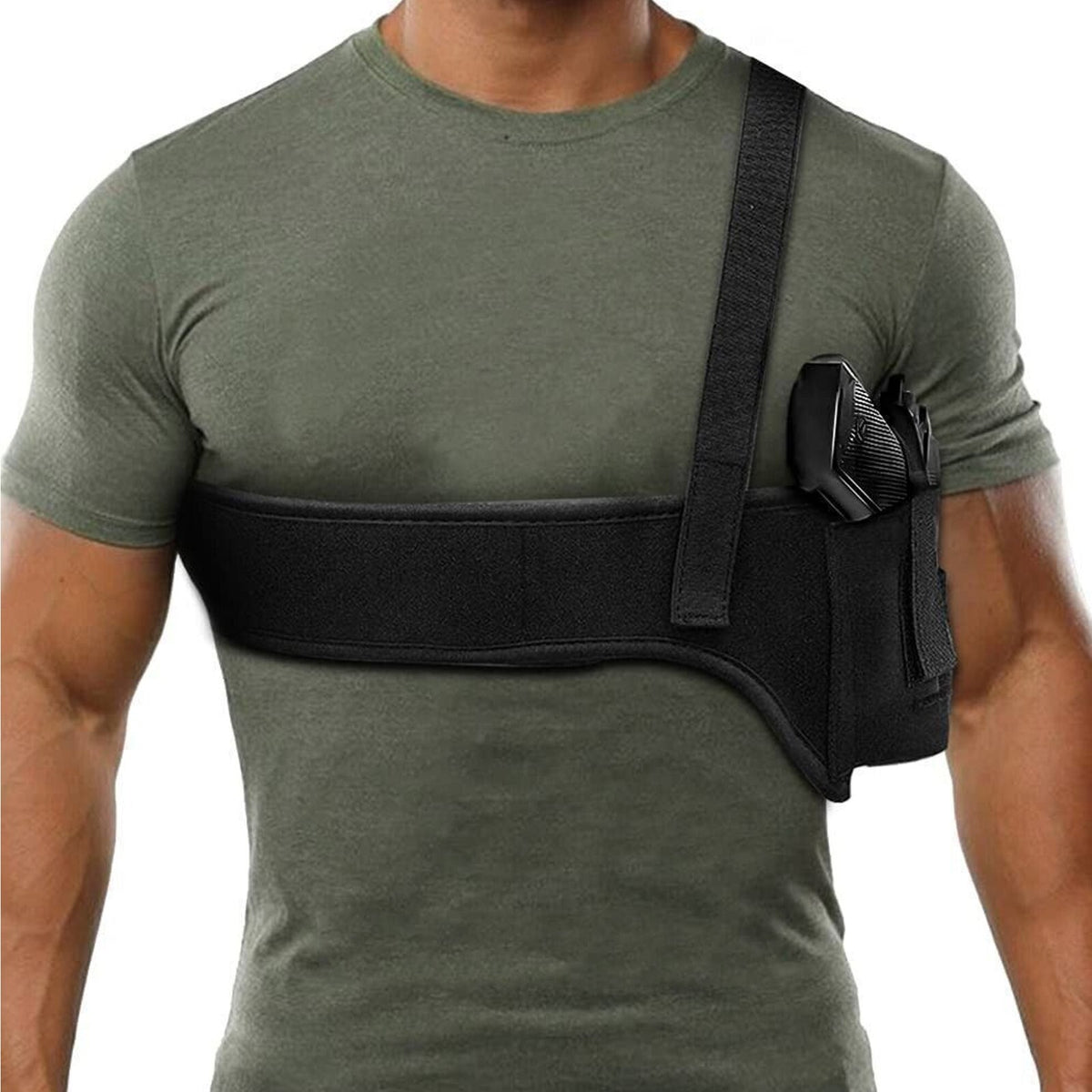 Concealed Carry Shoulder & Waist Holster for Pistols - Tactical Design, Adjustable, Secure Fit