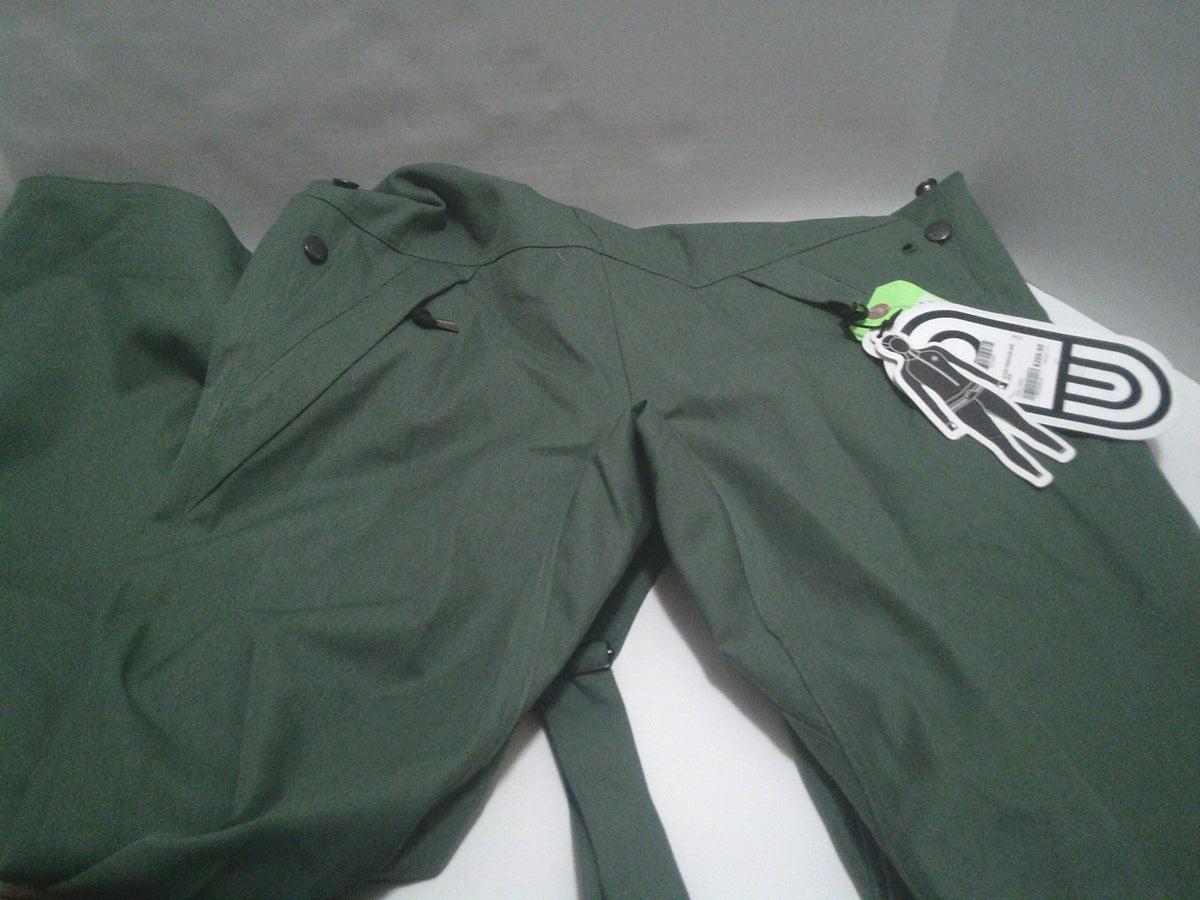 Women's Snow Bibs - Green Insulated Snow Pants, Size M, NWT