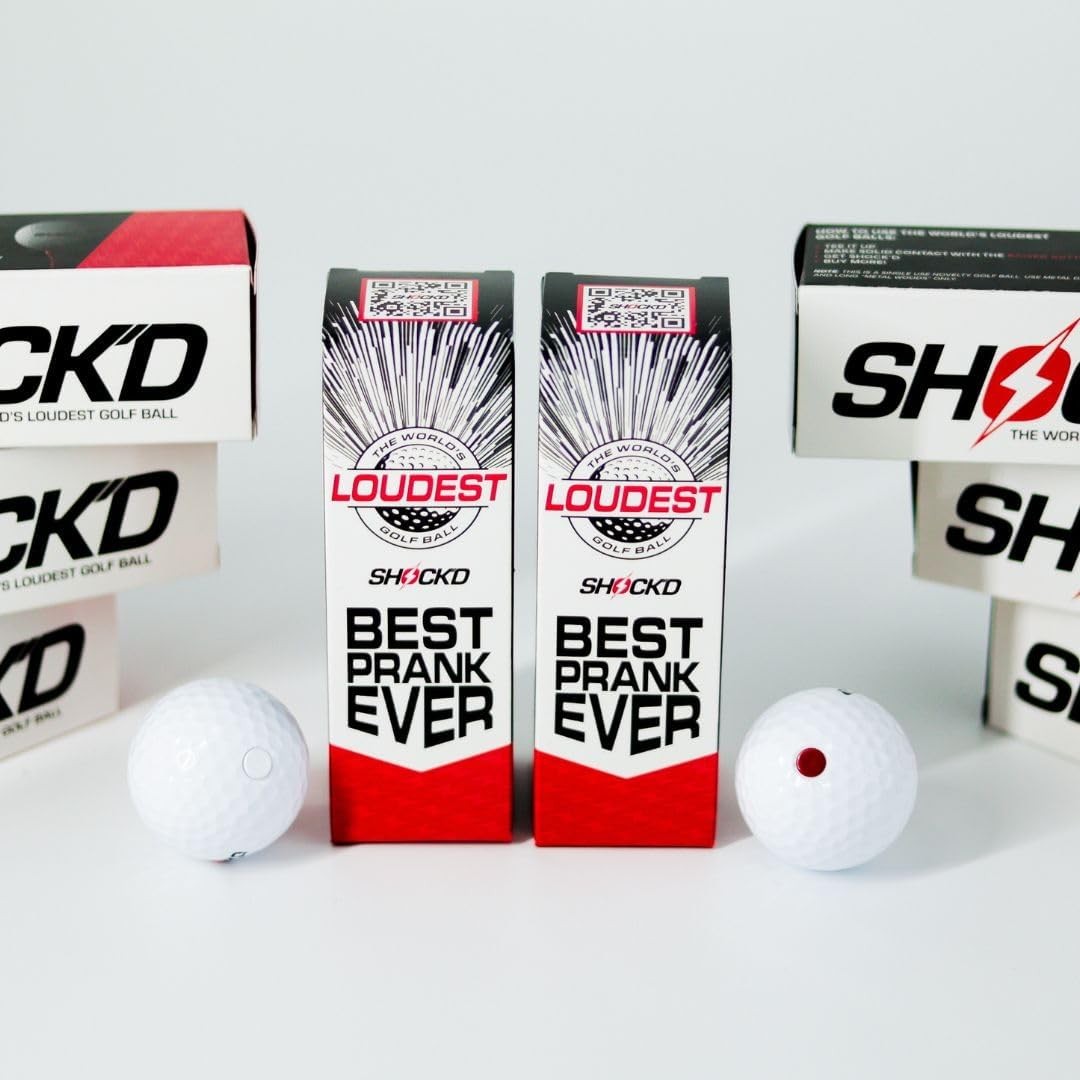 Loud Golf Balls - Viral Prank Golf Balls for Fun & Gifting - Shock'D