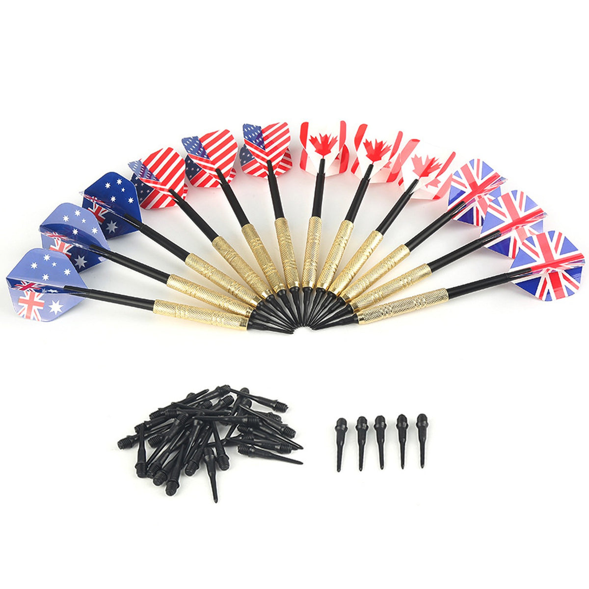 12 Pack Soft Tip Darts for Electronic Dartboard with 36 Replacement Tips