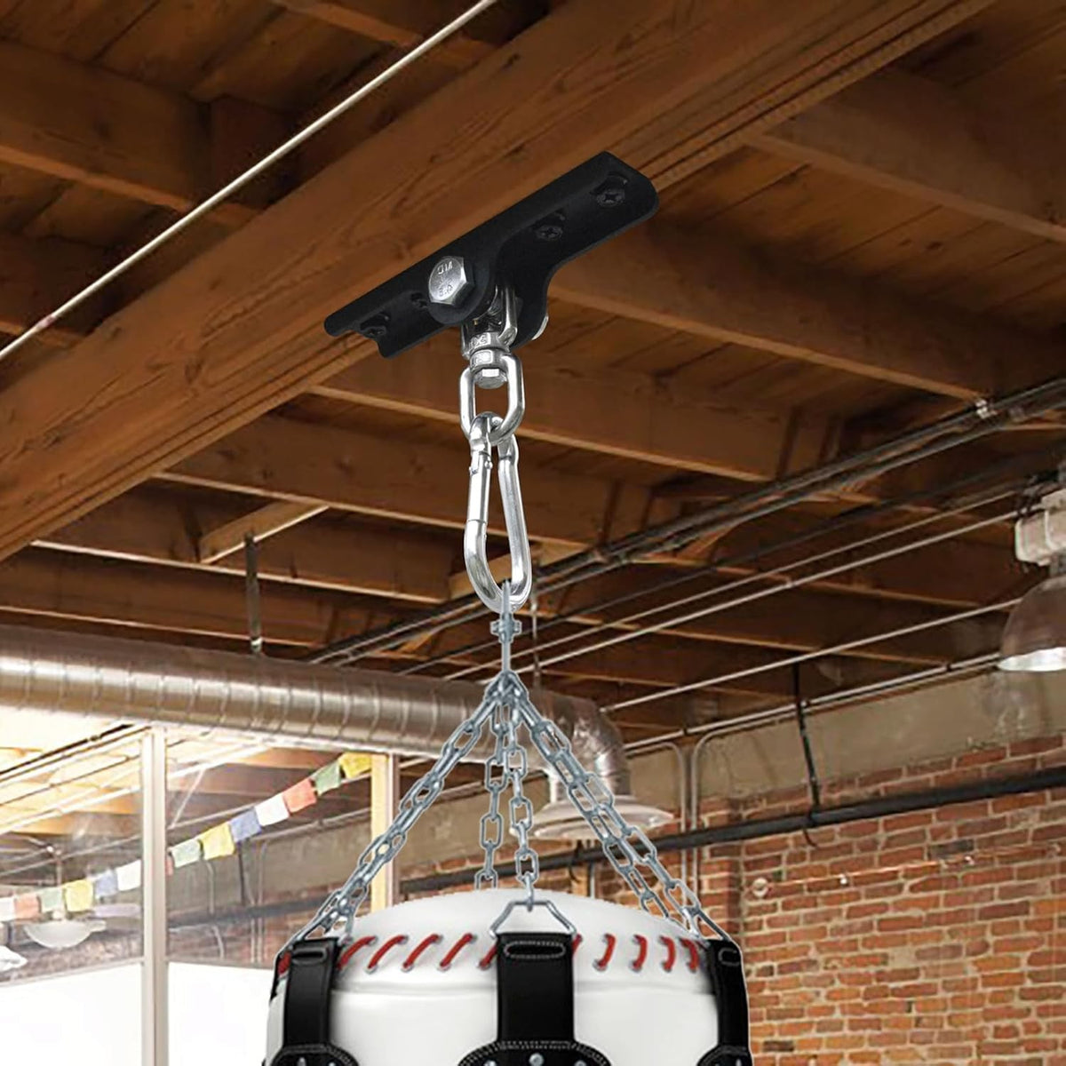 Heavy Bag Ceiling Mount Hanger for Boxing & Martial Arts - Matte Black