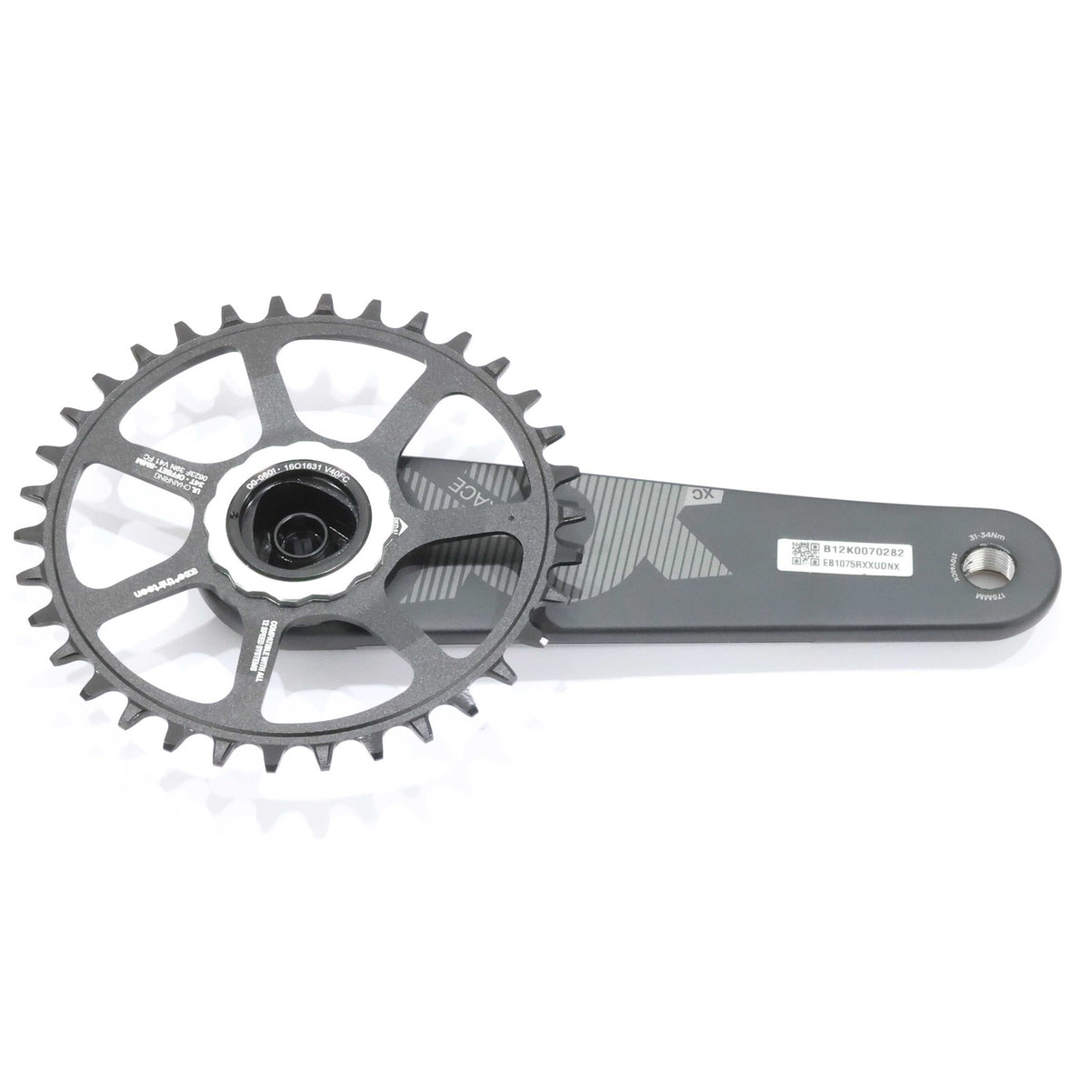 XCX Race Carbon Bike Crankset 175mm 34T Boost Chainline 30mm Spindle
