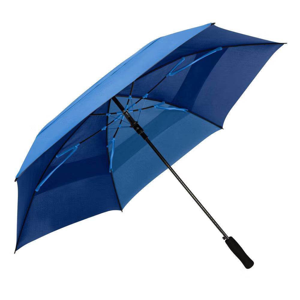 Vented 62-Inch Golf Umbrella with Auto Open & Wind-Resistant Frame