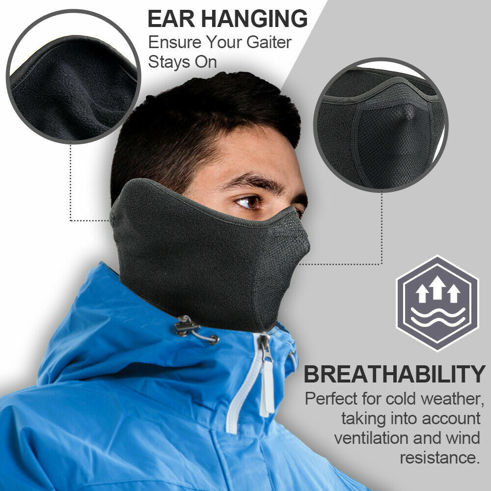 Winter Half Face Mask Windproof Balaclava Thermal Ski Mask for Outdoor Sports
