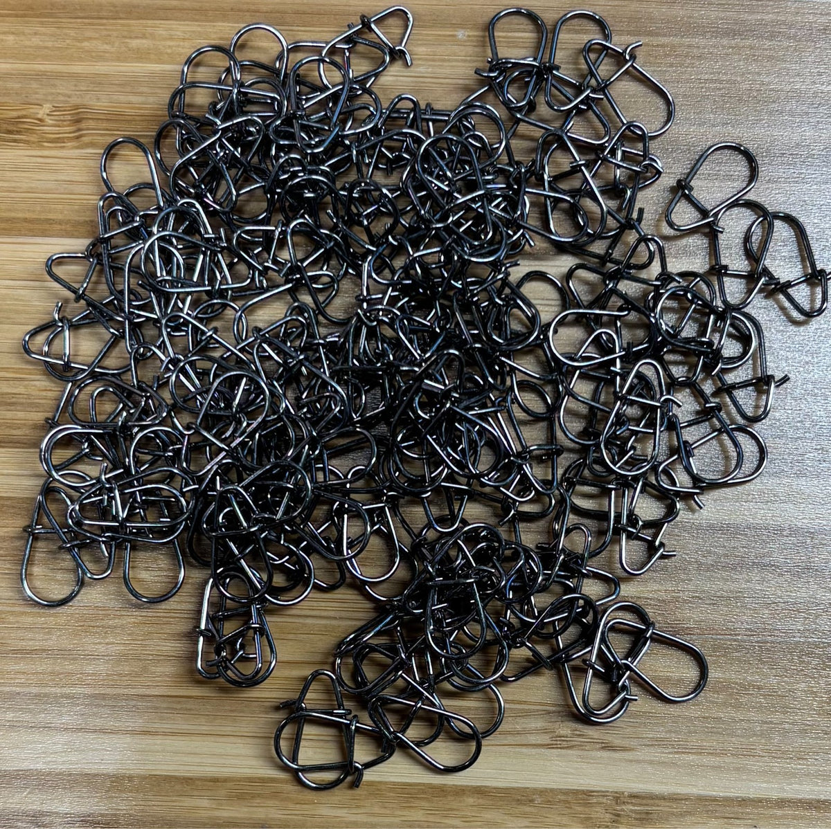 Stainless Steel Fishing Snaps 100 Pack - Heavy-Duty Tackle Clips for Anglers