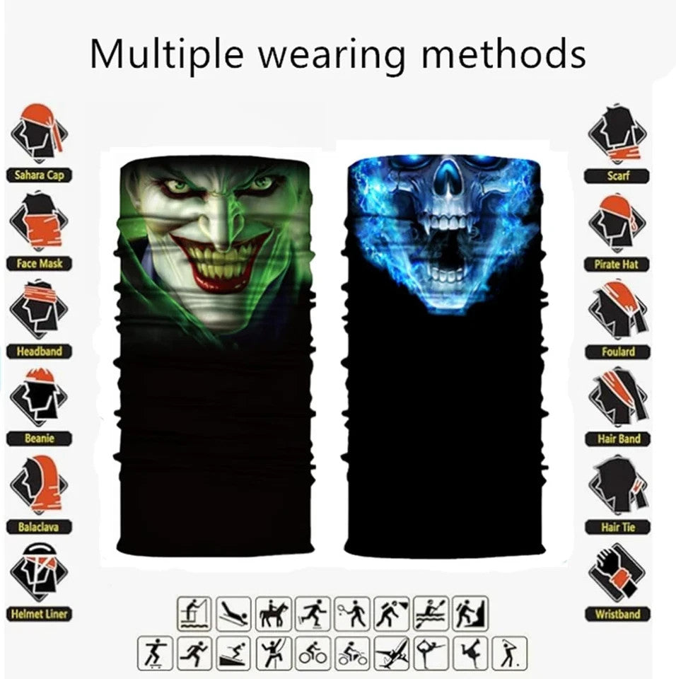 UV Sun Protection Face Mask - 8 Pack, Breathable & Lightweight