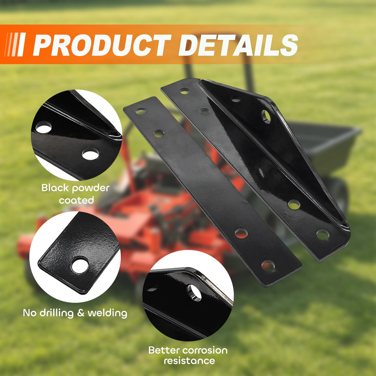 Heavy-Duty Trailer Hitch Kit for Lawn Tractors and Utility Vehicles