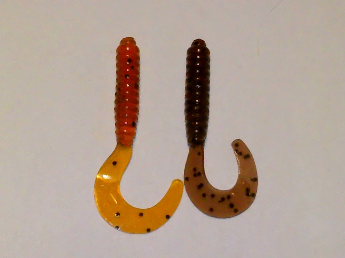 Bulk 100 Soft Plastic Fishing Lures for Crappie & Pan Fish - 2 Inch Trolling Baits