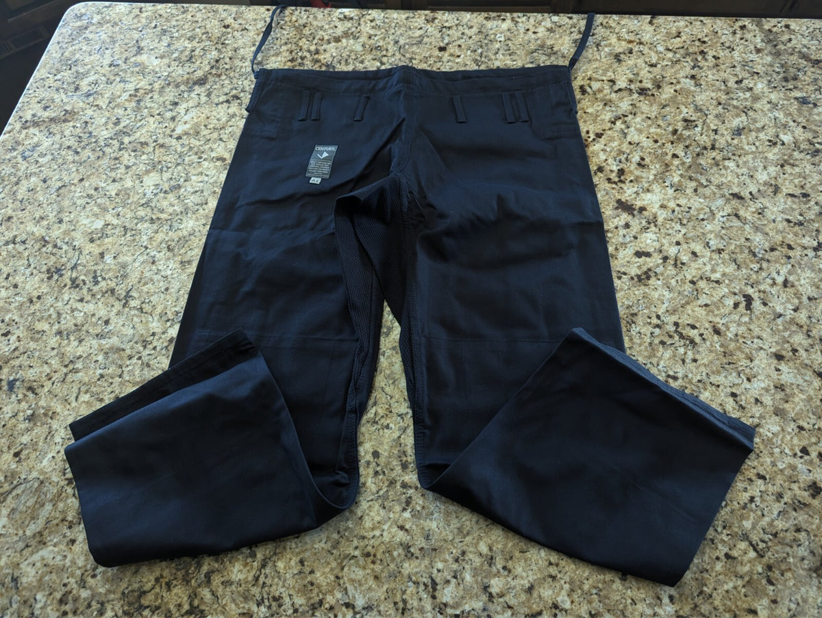Century Jiu Jitsu Uniform A2 Small – Black Gi with 440gsm Jacket, 270gsm Pants