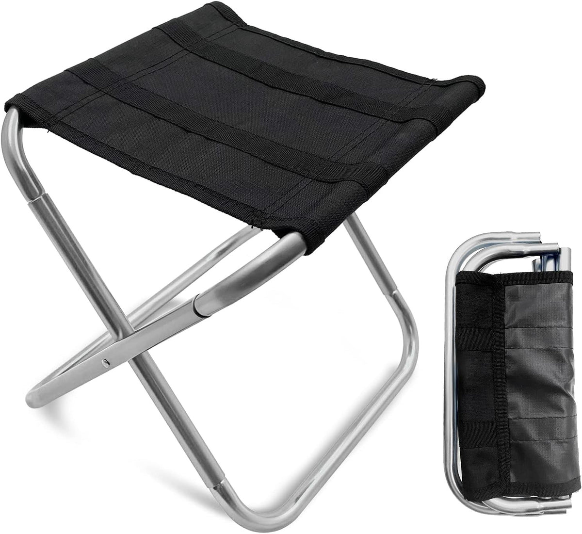 Portable Mini Folding Stool Camping Chair with 150 lbs Capacity