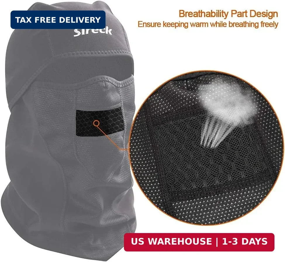 Water Resistant Fleece Ski Mask Balaclava for Cold Weather Outdoor Sports