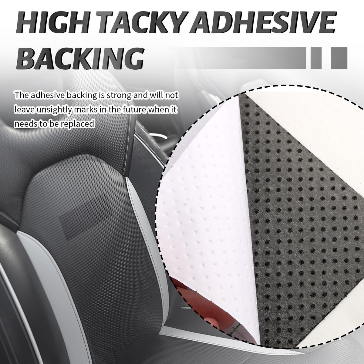 Self-Adhesive Leather Repair Patch Black 8x4 Inch for Vehicle & Furniture