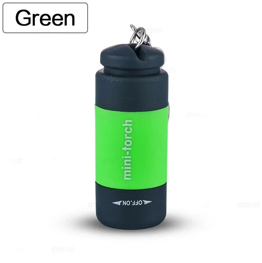 USB Rechargeable Mini LED Keychain Flashlight Waterproof Outdoor Torch