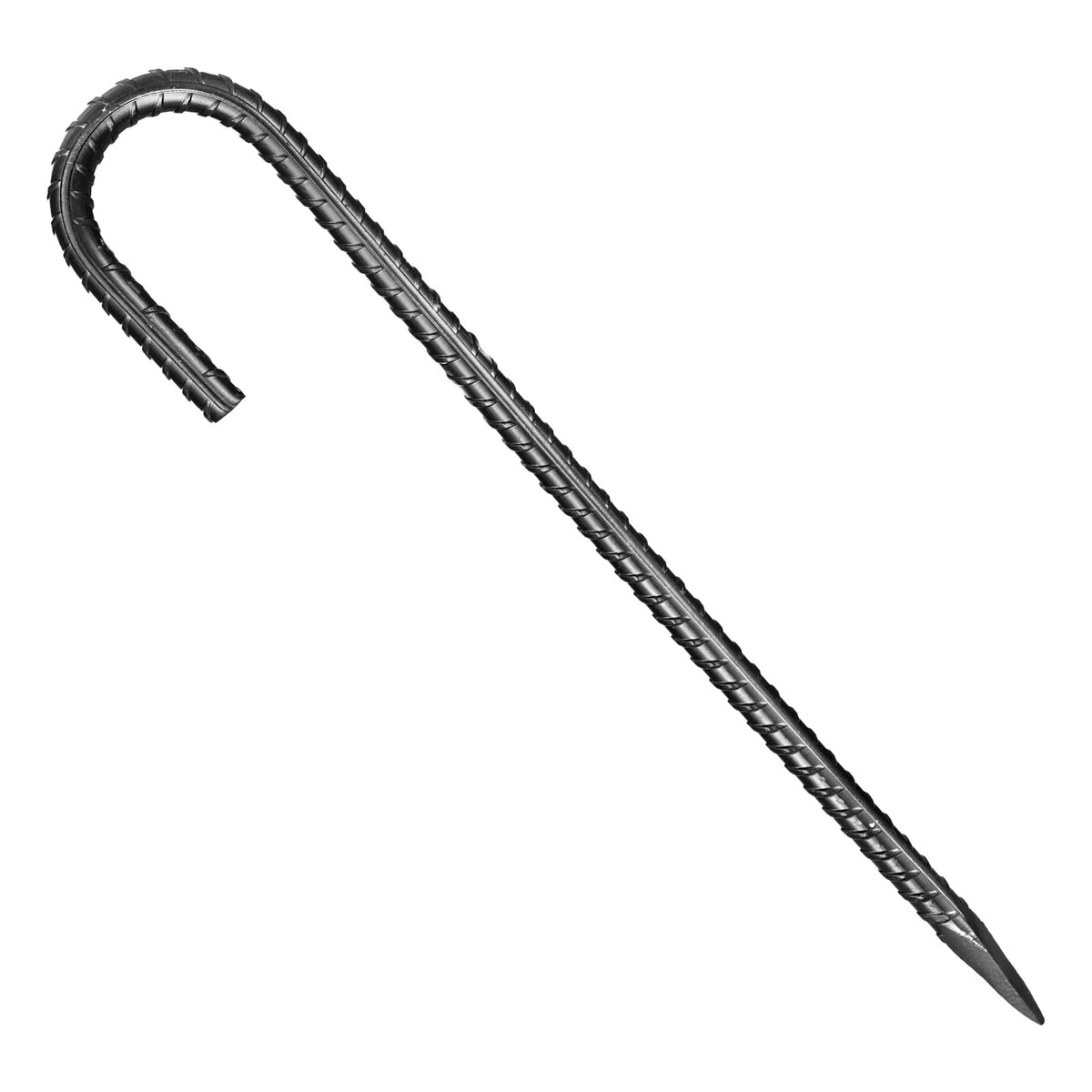 Heavy Duty Galvanized Steel Rebar Stakes 12 Inch 16 Pack Ground Anchors