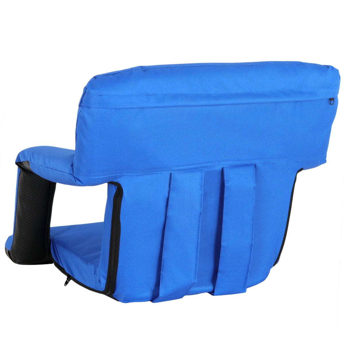 Portable Stadium Seat Chair with Reclining Backrest and Padded Cushion