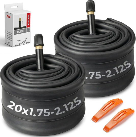 Bike Inner Tubes 20-27.5 Inch with Schrader Valve - 2 Pack, Multiple Sizes