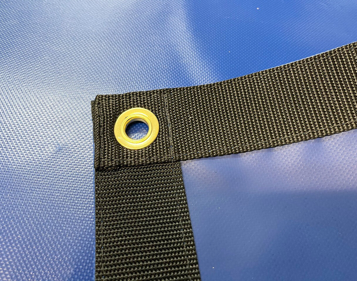 Heavy Duty Waterproof Vinyl Tarp - Blue, Reinforced Edges, Multiple Sizes