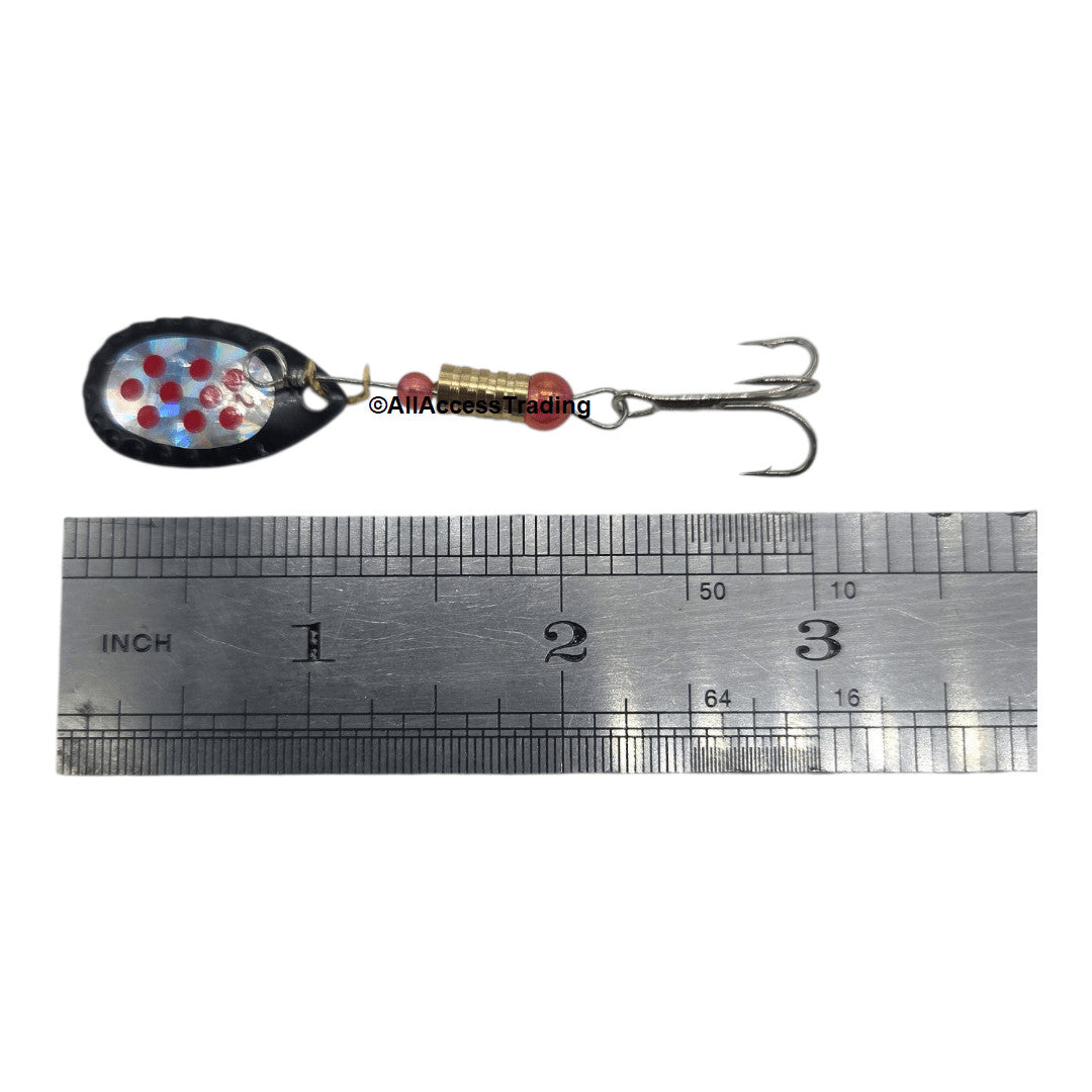 30-Piece Fishing Spinner Lures Set with Tackle Box for Freshwater and Saltwater
