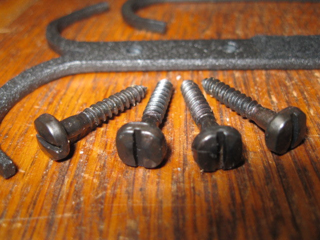 Blacksmith Hand Forged Wall Mount Gun Rack Hooks for Rifle Shotgun Storage